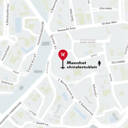 A map showing the location of Woven Hearth in St. Ann's Square, Manchester.